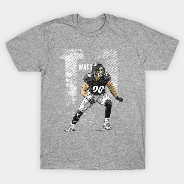 T.J. Watt Pittsburgh Bold T-Shirt by Buya_Hamkac